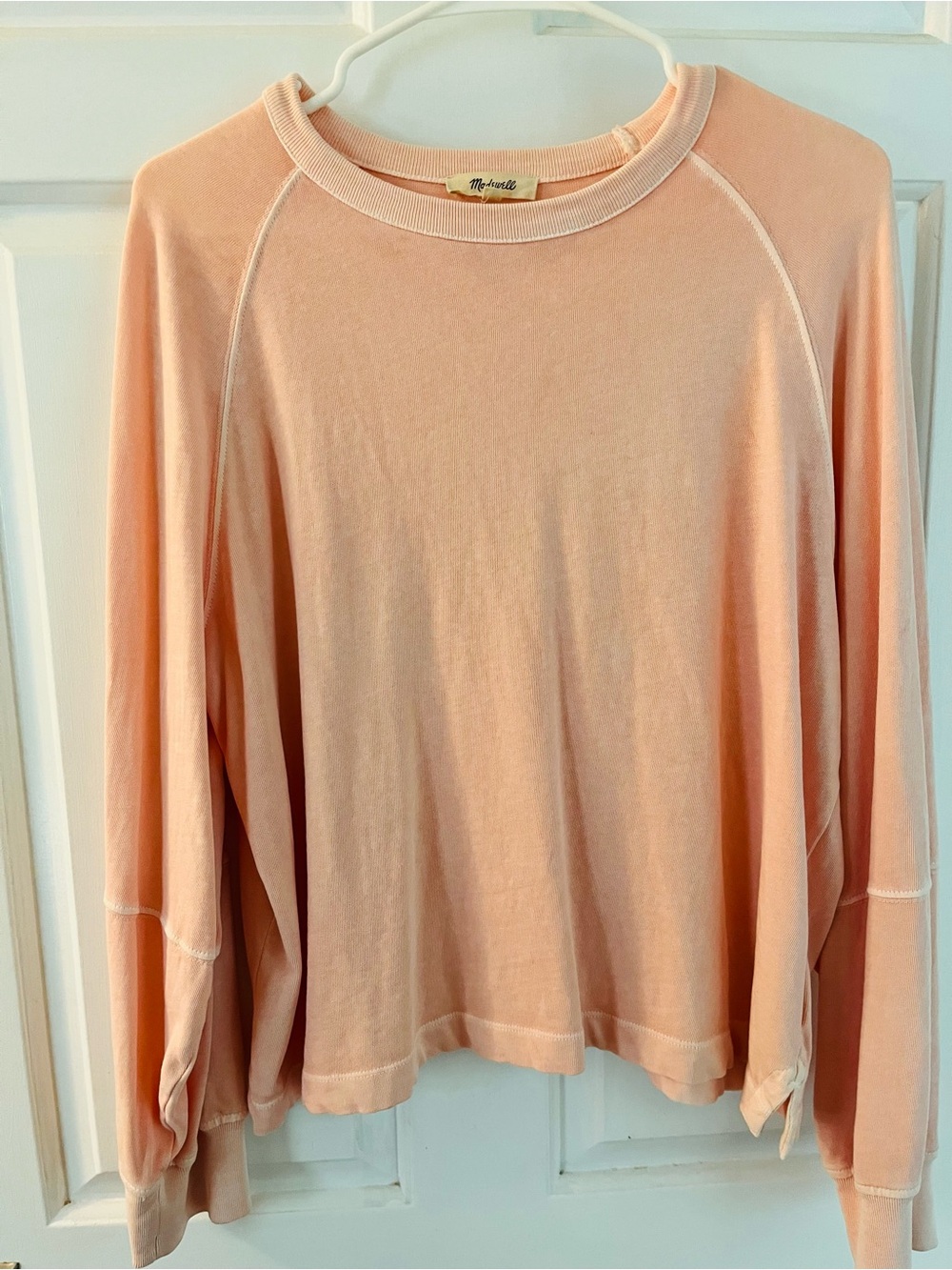 Madewell Peach Pullover shirt